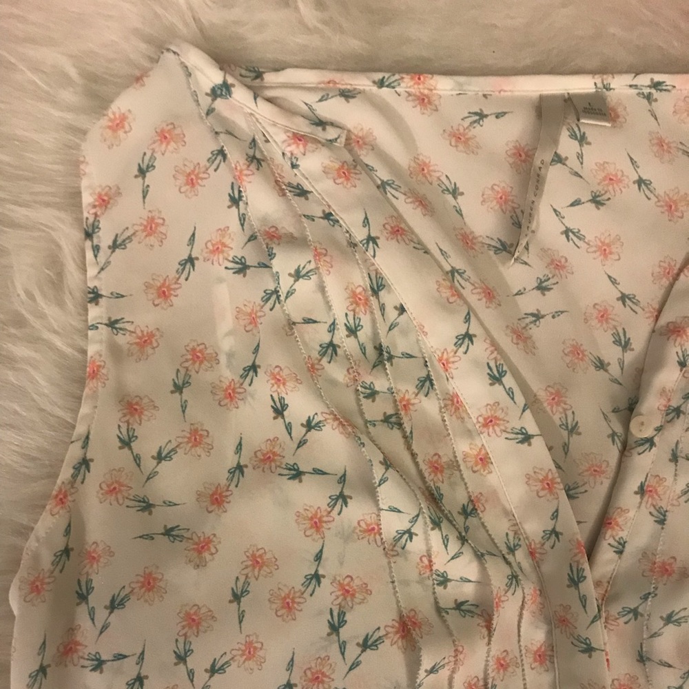 Lauren Conrad Floral Sleeveless Blouse